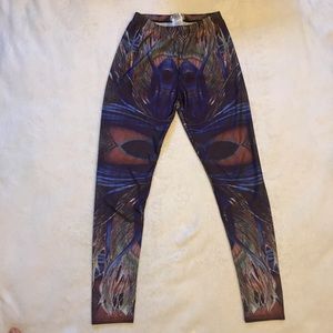 Lotus Leggings Peacock Leggings
